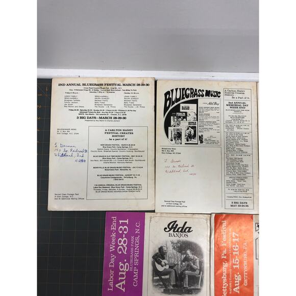 5 Muleskinner News Blue Grass Music Magazine 1975 Feb Mar Jun Jul & Aug Issues - Picture 6 of 8